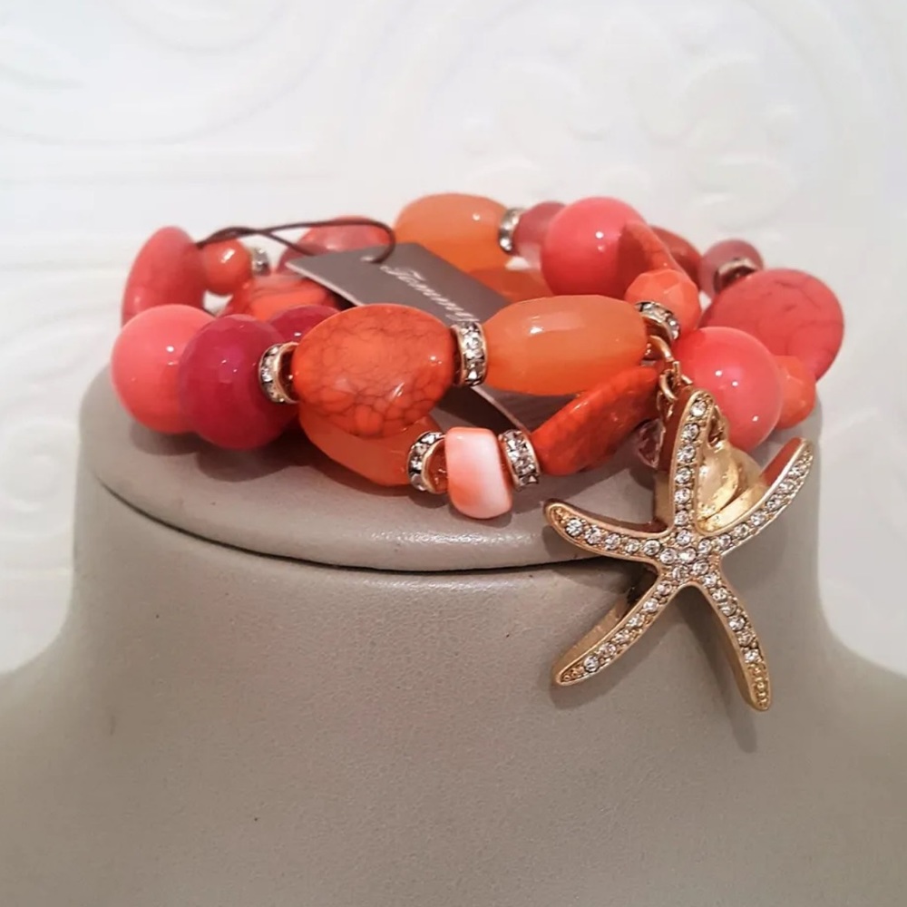 New with tag Tommy Bahama starfish coral bracelet